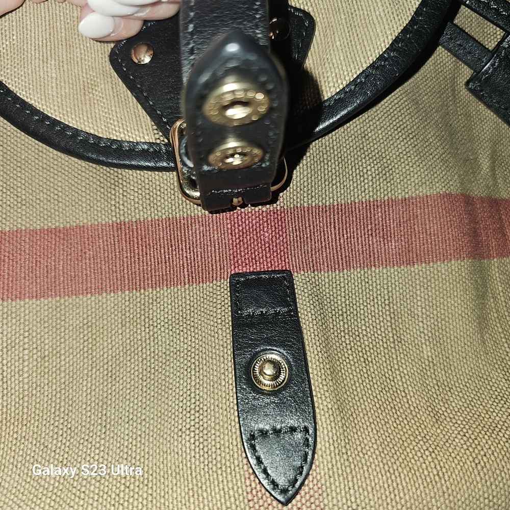 BURBERRY Overdyed Canvas Mega Check Medium Chiltern Backpack - Picture 11 of 11